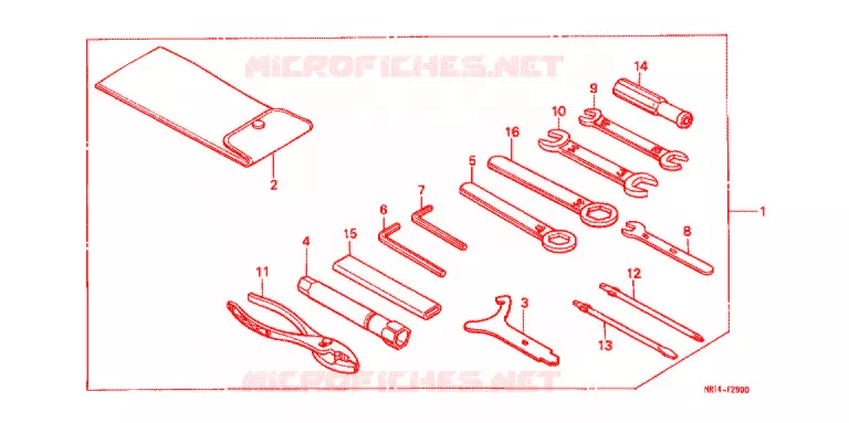 GEREEDSCHAP/ACCUVAK Honda MOTO 600 SHADOW 1992  VT600CN