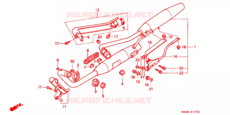 UITLAATDEMPER(2) Honda MOTO 600 SHADOW 1995  VT600CS