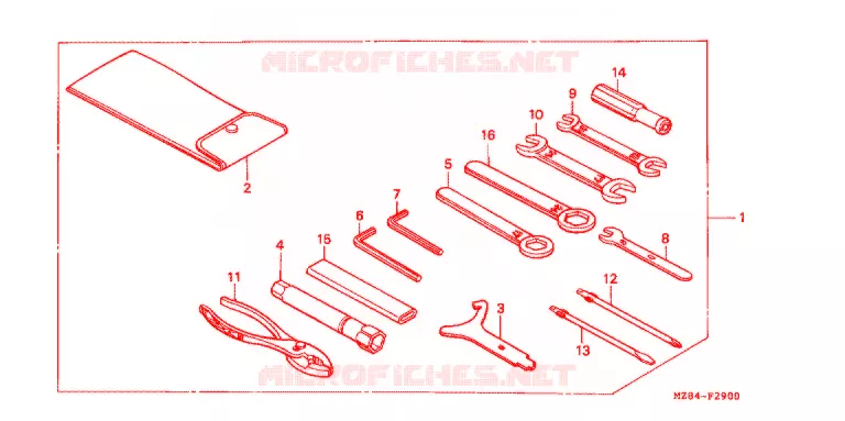 GEREEDSCHAP/ACCUVAK Honda MOTO 600 SHADOW 1997  VT600CV