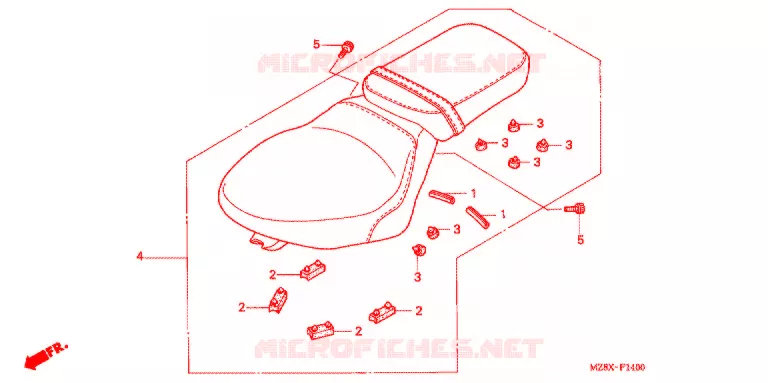 ENKELE ZITTING(2) Honda MOTO 600 SHADOW 2000  VT600CY