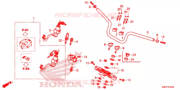 HENDEL PIJP Honda MOTO 125 GROM 2018  MSX125G