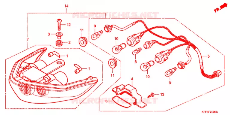 ACHTER COMBINATIE LICHT Honda MOTO 150 CBR 2003  NCB150M3