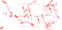 HOOFD STANDAARD/REMPEDAAL (1) voor Honda NSR 80 1988