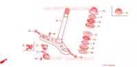STURING STANG/BOVENSTE BRUG voor Honda NSR 80 1988