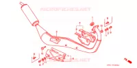 UITLAATDEMPER (1) voor Honda NSR 80 1988