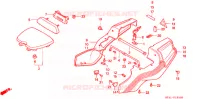 ZITTING/ACHTER KAP (1) voor Honda NSR 80 1988