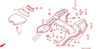 ZITTING/ACHTER KAP (1) voor Honda NSR 80 1993