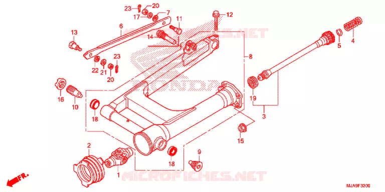 ZWAAI-ARM/KETTINGKAST Honda MOTO 750 SHADOW 2015  VT750CF