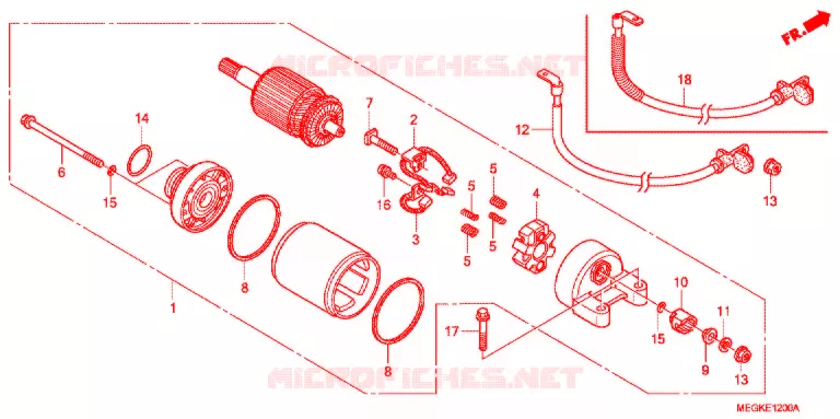 STARTMOTOR Honda MOTO 750 SHADOW 2011  VT750CSA