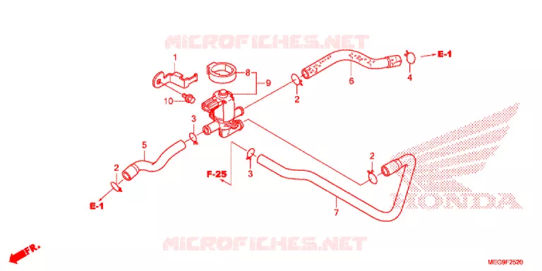 LUCHT INJECTIE BEDIENING KLEP Honda MOTO 750 SHADOW 2011  VT750CSB