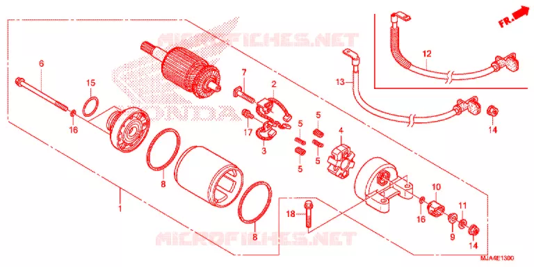 STARTMOTOR Honda MOTO 750 SHADOW 2012  VT750CSC