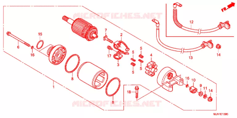 STARTMOTOR Honda MOTO 750 SHADOW 2012  VT750CSC
