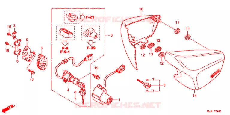 ZIJ-AFDEKKING (VT750CA/CS/C2B) Honda MOTO 750 SHADOW 2012  VT750CSC
