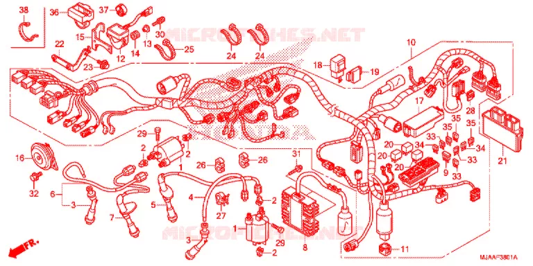 BEDRADINGSBUNDEL (VT750CS/C2S) Honda MOTO 750 SHADOW 2013  VT750CSD