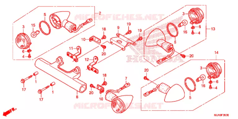 KNIPPERLICHT(2) Honda MOTO 750 SHADOW 2016  VT750CSG