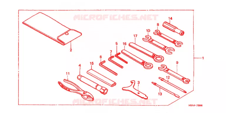 GEREEDSCHAP/ACCUVAK Honda MOTO 750 SHADOW 1998  VT750CW
