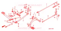 OPSTAP/PEDAAL voor Honda SHADOW VT 750 SPIRIT D 2005