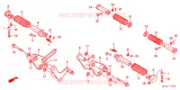 OPSTAP/PEDAAL voor Honda SHADOW VT 750 SPIRIT D 2005