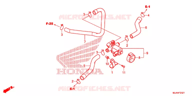 REGELKLEP LUCHTINJECTIE (VT750S) Honda MOTO 750 SHADOW 2013  VT750RSD