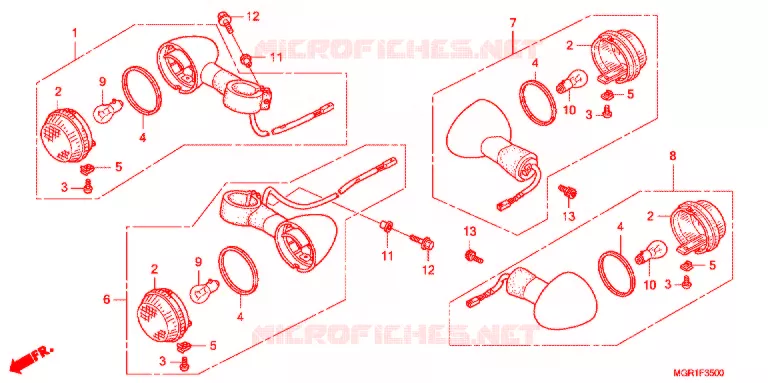 KNIPPERLICHT(2) Honda MOTO 750 VT 2014  VT750SB
