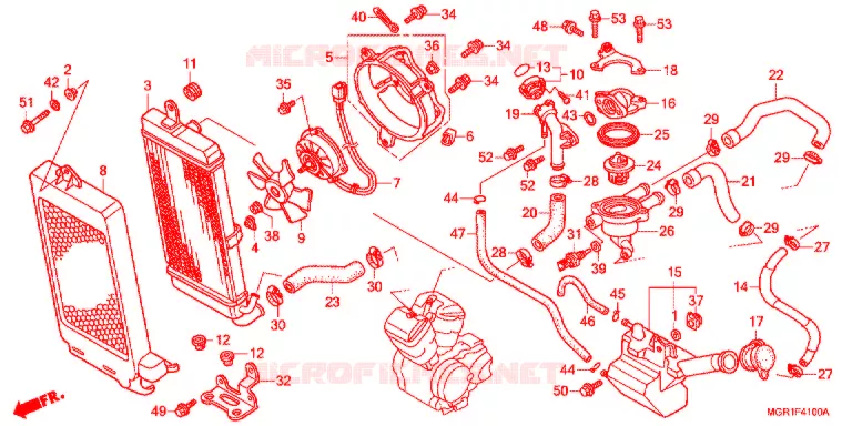 RADIATOR Honda MOTO 750 VT 2013  VT750SB