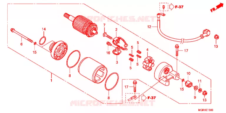 STARTMOTOR Honda MOTO 750 VT 2012  VT750SB