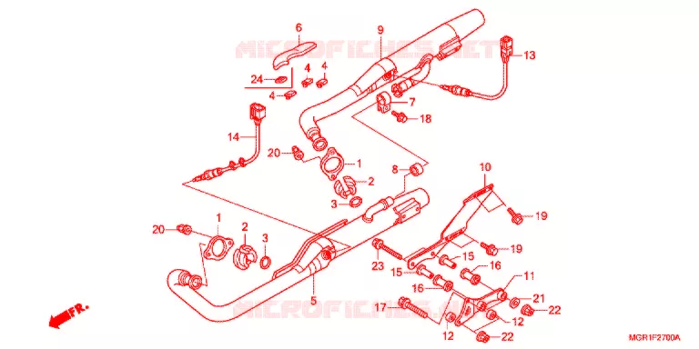 UITLAATDEMPER(2) Honda MOTO 750 VT 2011  VT750SB