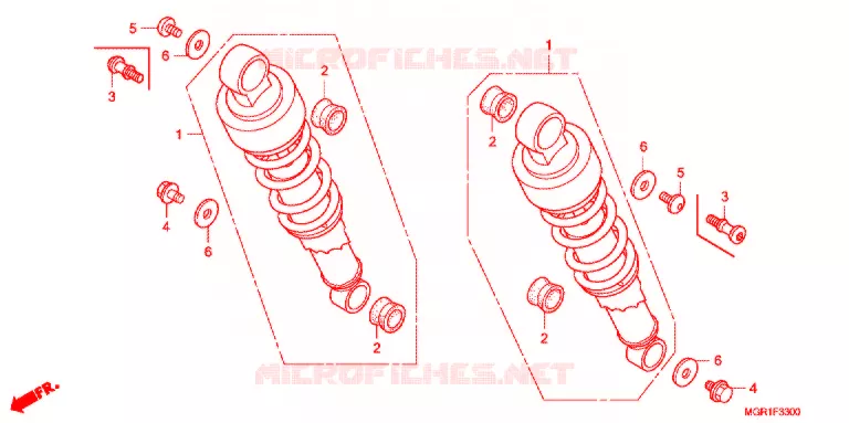 ACHTER KUSSEN(2) Honda MOTO 750 VT 2011  VT750SB