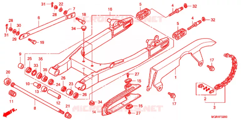 ZWAAI-ARM/KETTINGKAST Honda MOTO 750 VT 2011  VT750SB