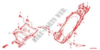 ACHTER STROOMLIJNKAP voor Honda NC 750 X ABS DCT LOWER, E Package 2017