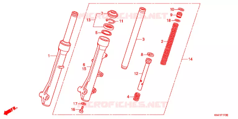 VOOR VORK Honda SCOOTER 110 DIO 2018  NSC110CBFH