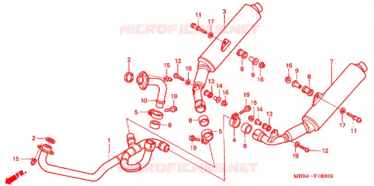 UITLAATDEMPER(2) Honda MOTO 1000 VTR 2002  VTR1000F2
