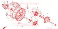 ACHTER WIEL voor Honda VTR 1000 FIRE STORM 1997