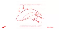VOORSPATBORD voor Honda VTR 1000 FIRE STORM 1997