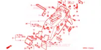 ACHTER STROOMLIJNKAP voor Honda VTR 1000 SUPER HAWK 1999