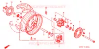 ACHTER WIEL voor Honda VTR 1000 SUPER HAWK 1999