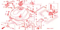 BRANDSTOF TANK voor Honda VTR 1000 SUPER HAWK 1999