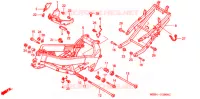 FRAME CHASSIS voor Honda VTR 1000 SUPER HAWK 1999