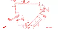 OPSTAP/PEDAAL voor Honda VTR 1000 SUPER HAWK 1999