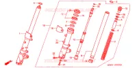 VOOR VORK voor Honda VTR 1000 SUPER HAWK 1999