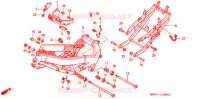 FRAME CHASSIS voor Honda VTR 1000 SUPER HAWK 2000