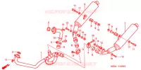 UITLAATDEMPER(2) voor Honda VTR 1000 SUPER HAWK 2000