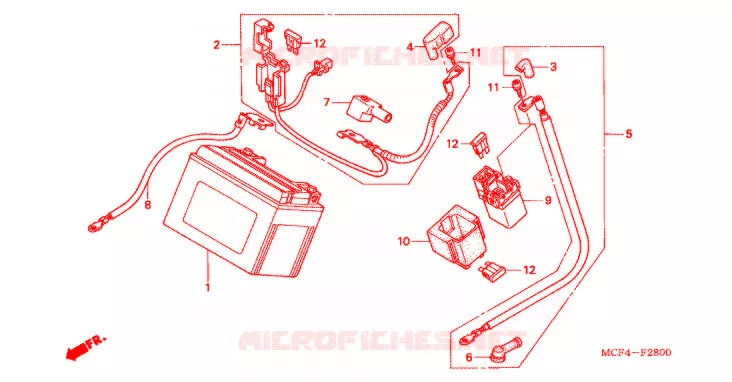 GEREEDSCHAP/ACCUVAK Honda MOTO 1000 SP 2004  VTR1000SP4_CM