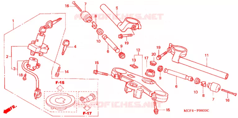 HENDEL PIJP/BOVENSTE BRUG (2) Honda MOTO 1000 SP 2004  VTR1000SP4_CM