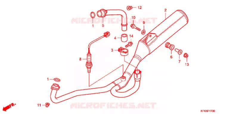 UITLAATDEMPER(2) Honda MOTO 250 VTR 2013  VTR250FD