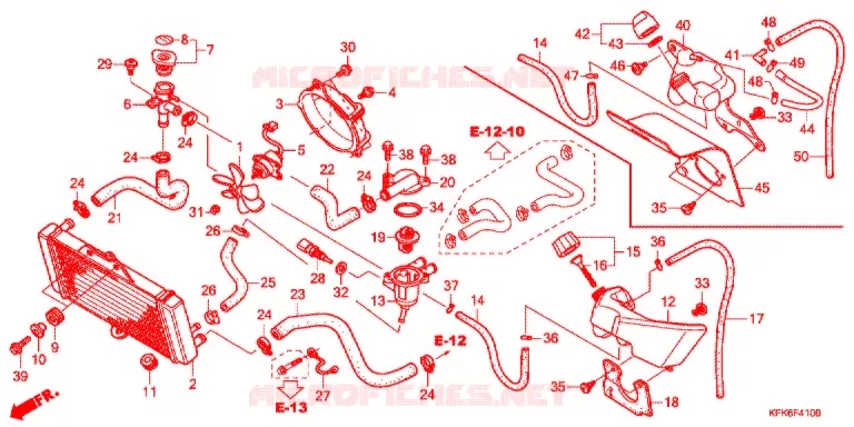 RADIATOR Honda MOTO 250 VTR 2017  VTR250FH