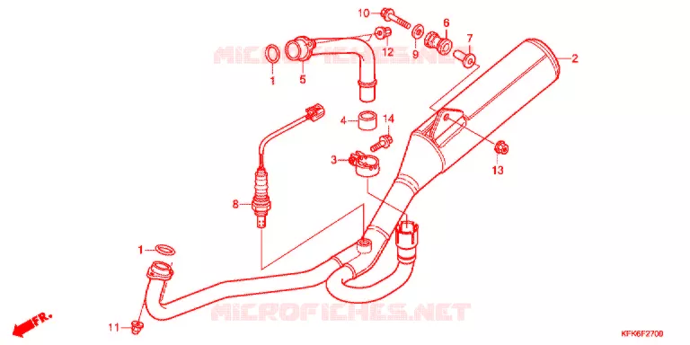 UITLAATDEMPER(2) Honda MOTO 250 VTR 2017  VTR250LH