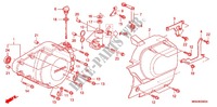 LINKS KRUKAS AFDEKKING/ GENERATOR(2) voor Honda VTX 1300 C 2009