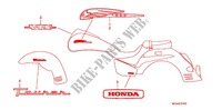 EMBLEEM/MERK (Z50JIIIL/JM/JN FI/JT) voor Honda VTX 1300 TOURING 2008