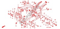 FRAME CHASSIS voor Honda VTX 1800 C Silver crankcase 2005